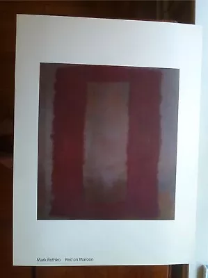 Mark Rothko Red On MaroonTate Publishing Art Poster Print 2003-23.5x31.5   • $30