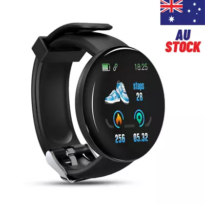 $17.98 • Buy NEW Smart Watch Sports Bracelet Heart Rate Monitor Blood Pressure Fitness D18 S 