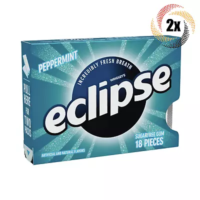 2x Packs Eclipse Peppermint Sugar Free Chewing Gum | 18 Pieces Per Pack • $9.92