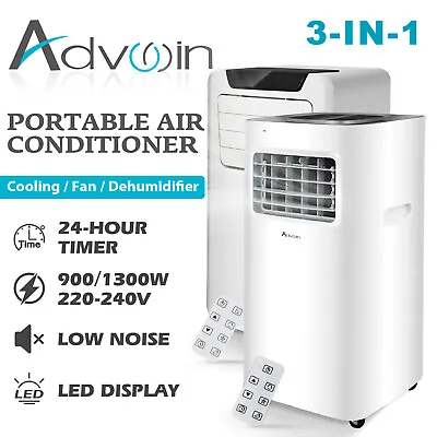 $369.90 • Buy Portable Air Conditioner 9000/12000 BTU Mobile Fan Cooler Dehumidifier