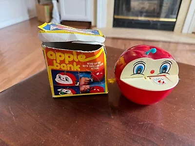 Vintage Wind-up Apple Worm Bank Bank/toy Tested Works! • $29.99