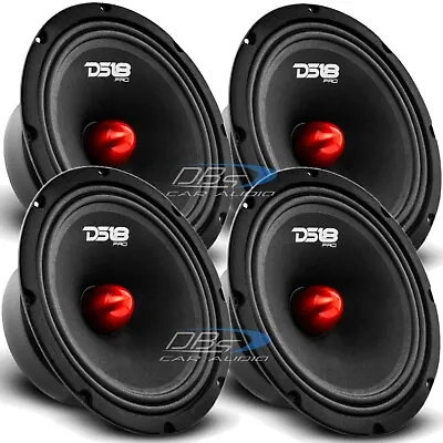 4x DS18 PRO-GM8B 8  Midrange Bullet Speaker 580W 8 Ohm Car Mid Range Loudspeaker • $156.05