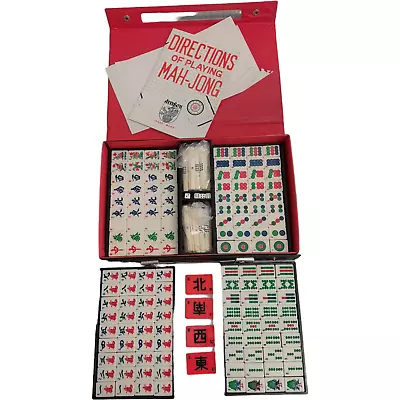 Vintage Dragon Mah-Jong Set In Case With Instructions • £17.99
