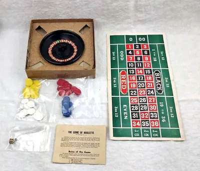 Vintage Rott Games Roulette Wheel With Ball And Coins - 1582 Rottgames • $60