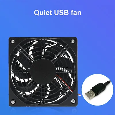 £10.78 • Buy 120mm USB Cooling Fan External Desktop Cooler Stand 2500RPM For Router Modem PC