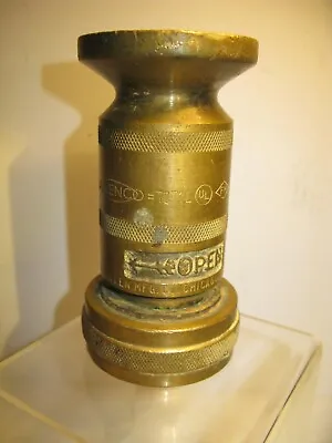 Vintage WD Allen Mfg Co Chicago Brass Fire Nozzle 7171L • $9.95