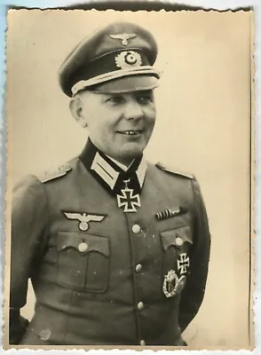 £7.90 • Buy German Wwii Photo: Wehrmacht Officer - Knight's Cross Recipient