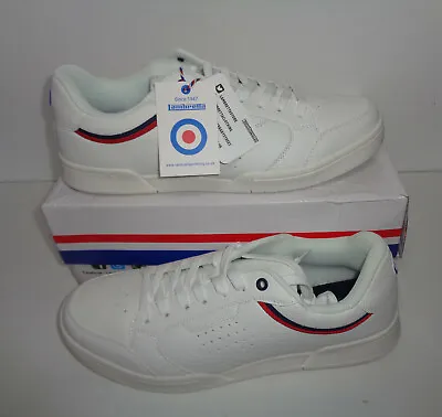 Lambretta Mens White Casual Memory Foam Lace Trainers Shoes RRP £55 UK Size 7 • £24.48