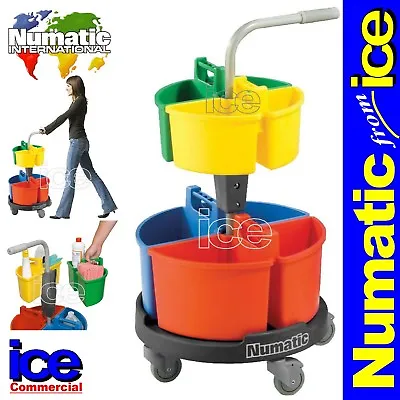 Numatic NC4 Car Valet Cleaner Chemicals Materials Polishes Storage Caddy Trolley • £129.99