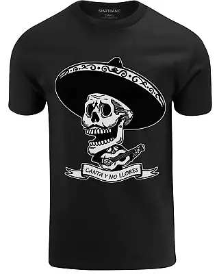 ShirtBANC Canta Y No Llores Shirt Mexican Day Of The Dead Tee Sugar Skull • $20.95