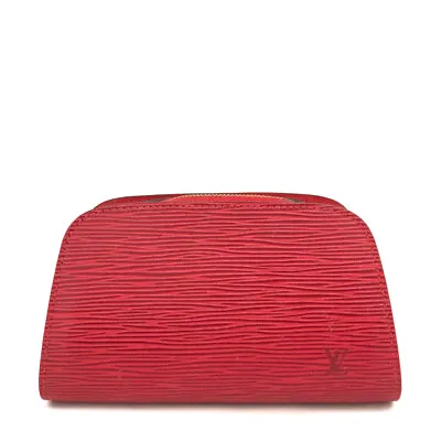 £0.80 • Buy Louis Vuitton Epi Douphine Leather Cosmetics Pouch Purse/2L0994