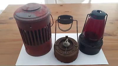 Antique ' Appletons ' Road Or Railway Warning Lamp/lantern With Inserts - Rare ! • $250