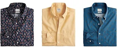 J.Crew Slim Fit Untucked Shirt Mens Secret Wash Casual Long Sleeve Button Down • $29.95
