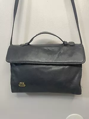 Etienne Aigner Leather Purse Navy Blue Zip Vintage 80’s • $14.95