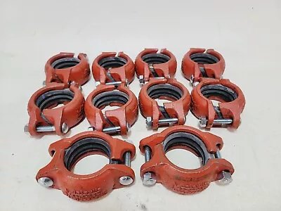 Lot Of 10 Victaulic 2” Coupling 2/60.3-009N FireLock EZ Rigid Coupling • $129.95