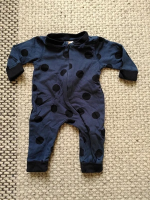£1.99 • Buy Footless Babygrow Sleepsuit Size 62 0-3 Months Dark Blue Zip Unisex Hema Scandi