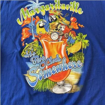 Jimmy Buffett Margaritaville It's Five O'clock Somewhere T Shirt • $19.99