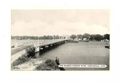 Singing River Bridge Pascagoula Mississippi C 1940s • $5.95