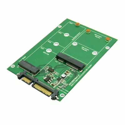 Mini MSATA 2 Lane M.2 NGFF B/M-key MSATA SSD To SATA 3.0 III Adapter SATA • $11.99