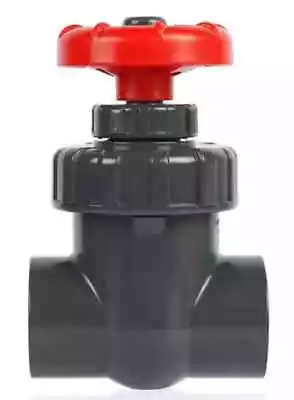 3/4  PVC Gate Valve Sch80 Socket Slip X Slip • $45.99