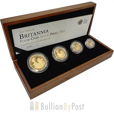2009 Proof Britannia Gold 4-Coin Set Boxed • £4614.65