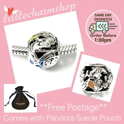 $55.20 • Buy NEW Authentic PANDORA Disney Silver Alice’s Tea Party Charm - 791896ENMX RETIRED