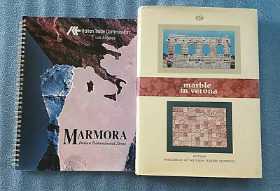 Lot Of 2 Italian Marble Books 1987 Verona Italy Dimensional Stone Catalogs • $60