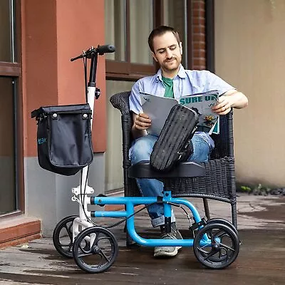 $88.50 • Buy ELENKER Foldable Medical Steerable Knee Walker Scooter Crutch Alternative Aid US