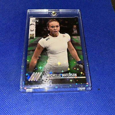 2017 Topps UFC Knockout Green /215 Michelle Waterson #31 In Holo Sparkle Case • $17.99