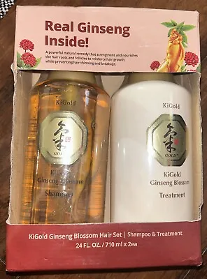 Daeng Gi Meo Ri KiGold Ginseng Blossom Shampoo & Treatment 24 Oz Duo SEALED NEW • $52.99