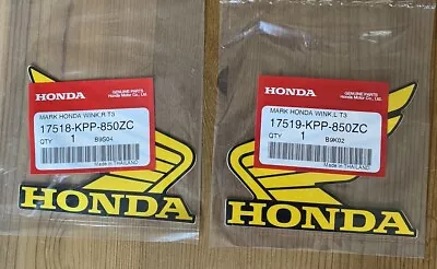 Genuine OEM Mark Honda Wing Decals 100mm X 2 17518-KPP-850ZC NEW SEALED • £9