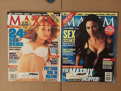 Maxim Magazine Lot Of 2 April & May 2003 • $10.99