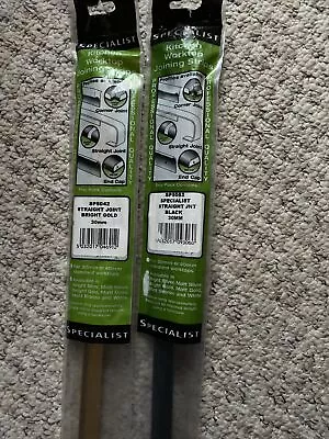 £10 • Buy SPECIALIST KITCHEN Worktop X 2 Straight Joining Strip Black & Gold Brand New
