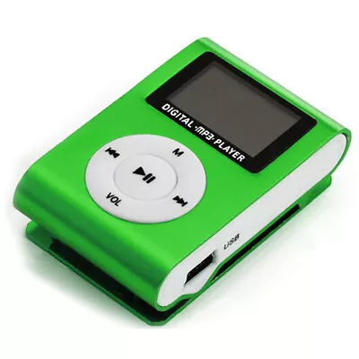Portable MP3  Player Metal Clip-on MP3 Player With LCD Screen T9L3 • $8.07