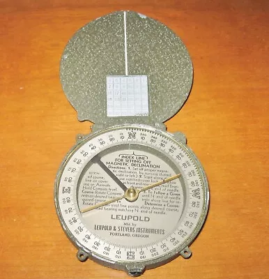 Rare Vintage Compass Leupold & Stevens Instruments Portland Oregon Metal Casing • $199.99