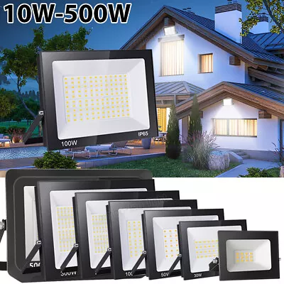 LED Flood Light 500W 300W 200W 100W 50W 30W 10W Watt Outdoor Lamp Spotlight 110V • $40.99