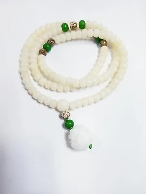 Jade Bodhi Lotus Mala Harmony Necklace/Bracelet • $13.10