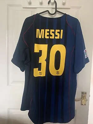 £105 • Buy MESSI 30 Barcelona Shirt - Large- 2004/2005 - Debut Barca Nike Jersey