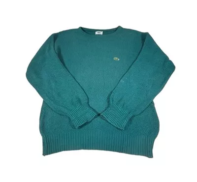 Vintage Izod Lacoste Sweater Size Small Pullover Knit Logo Made In USA Cotton • $19.99