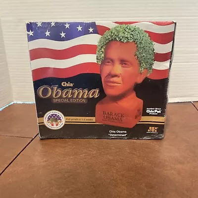 Barack Obama Chia Pet Determined Special Edition New / Sealed 2009 • $5