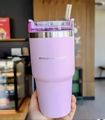 New Starbucks Stainless Steel Vacuum Car Hold Straw Cup Tumbler 20oz • $22.99