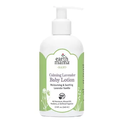 Earth Mama Baby Calming Lavender Baby Lotion New 8oz Pump Bottle • $6.99