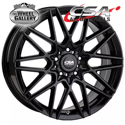 CSA Hotwire 16x6.5 4/100 40P Gloss Black Set Of Alloy Wheel Wheels • $876