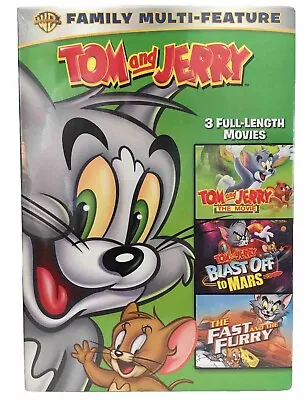 Tom And Jerry: The Movie / Blast Off To Mars / The Fast And The Furry DVD Sealed • $7.85