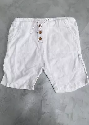 Zara Baby Boys 100% Linen Shorts Age 12-18 Months • £4