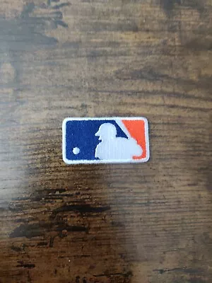 MLB Logo Patch Embroidery Dark Blue / Orange Baseball (1  X 1.75 ) Iron On - NEW • $11.95