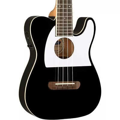 Fender Fullerton Telecaster Acoustic-Electric Ukulele Black LN • $193.59