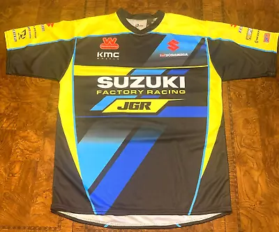 Team Suzuki Yoshimura Racing Pit Crew Shirt JGR KMC Wheels Size L Made In USA • $40