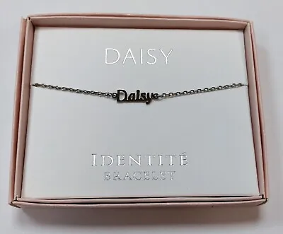 £7.99 • Buy Personalised Identite Bracelet Silver Colour With Love Gift Boxed