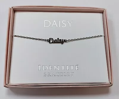 £7.99 • Buy Personalised Identite Bracelet Silver Colour With Love Gift Boxed